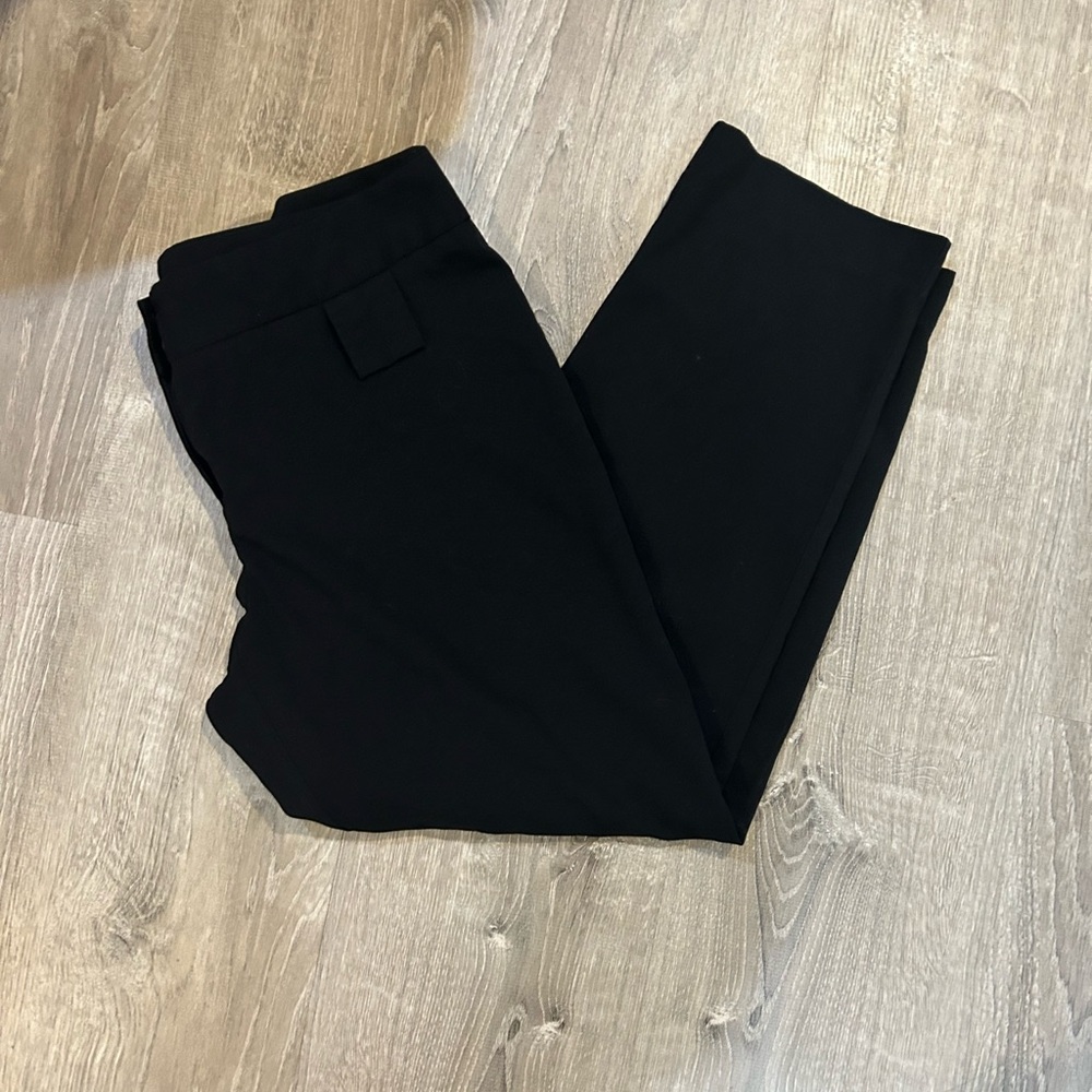Daisy Fuentes Classic Black Women's Trousers straight leg size 12